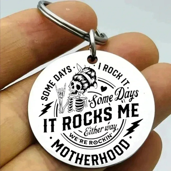 Some days it Rocks me motherhood Hot Keychain - Picture 1 of 1